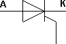 Thyristor, kathodenseitig steuerbar, p-gesteuert